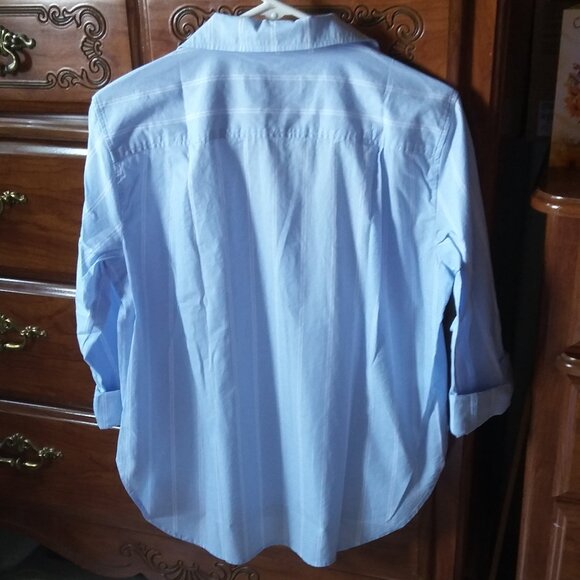 New LOFT Striped Relaxed Everyday Shirt XS - Picture 2 of 10